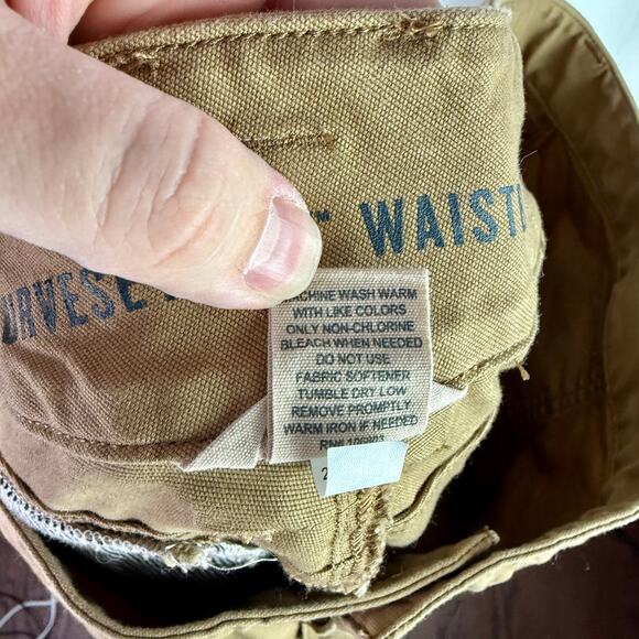 Duluth Trading Women's 24W Set 2 Tan & Black Curvesetter Waistband Work Pants - Picture 5 of 13